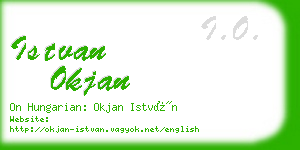 istvan okjan business card